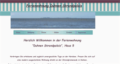 Desktop Screenshot of ferienwohnung-in-duhnen.com